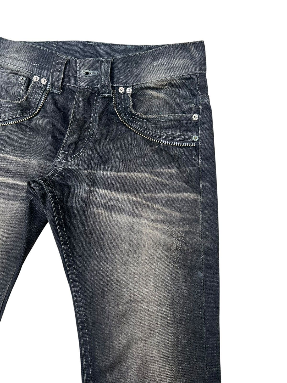 14th Addiction Mud Waxed Clawmark Denim Semantic Design Skulls Jeans Size US 30 / EU 46 - 11 Thumbnail