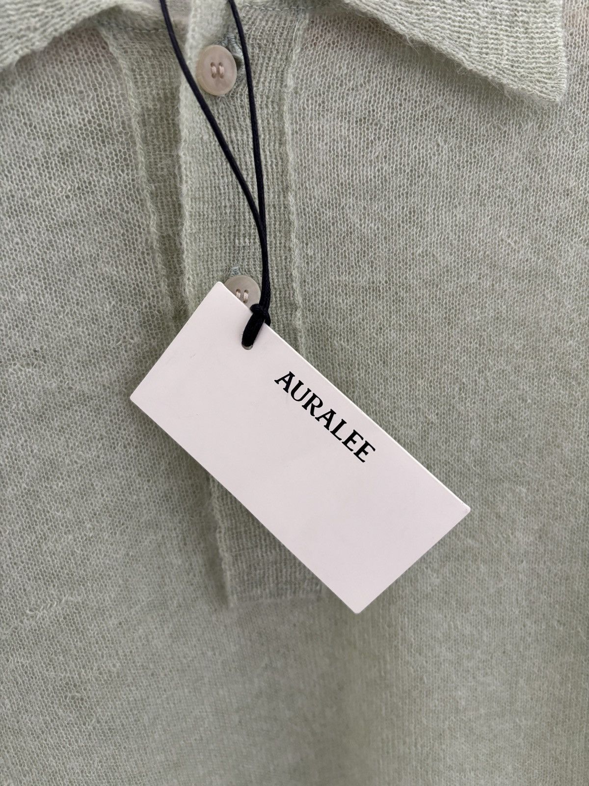 Auralee Auralee Kid Mohair Sheer Knit Polo Size US M / EU 48-50 / 2 - 4 Thumbnail
