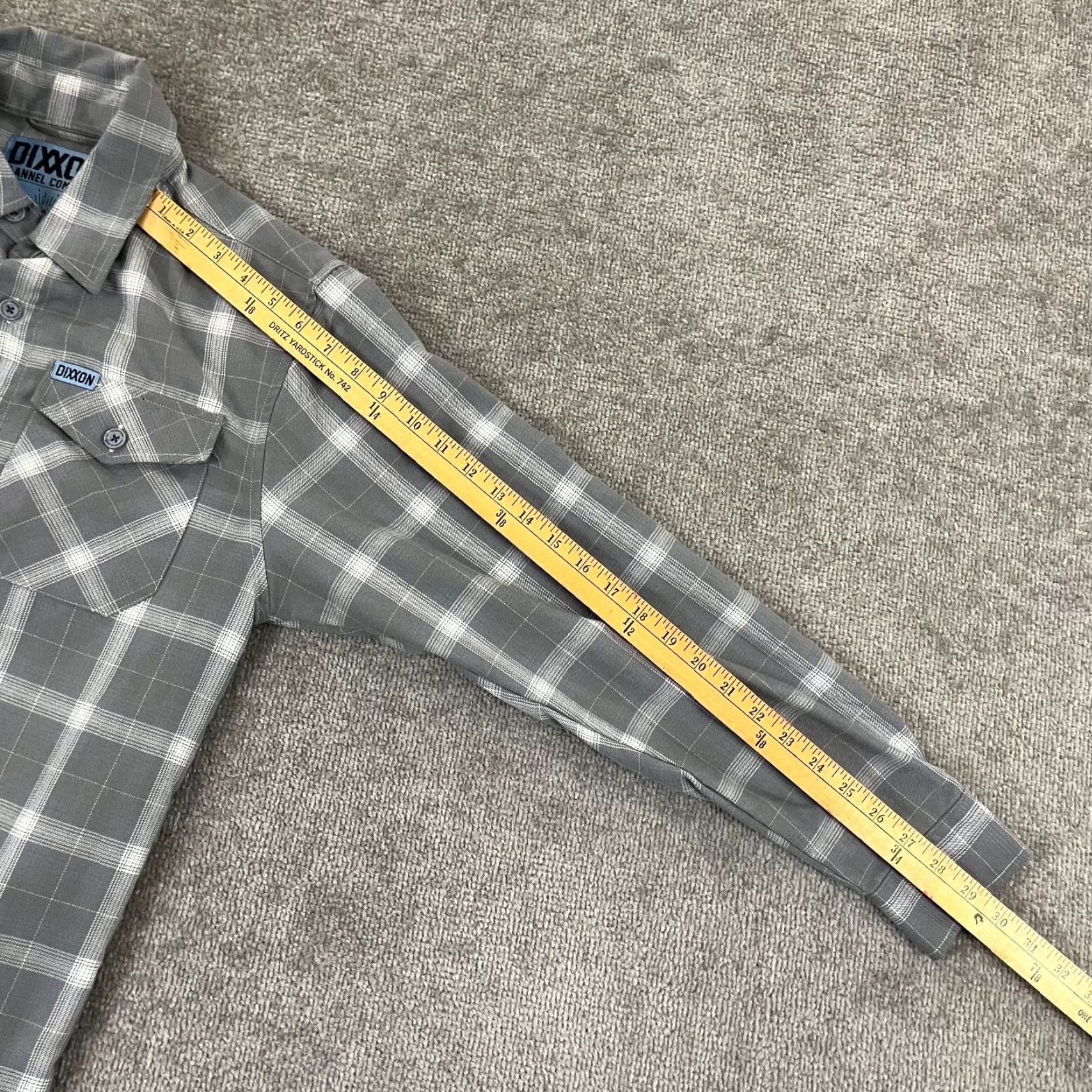Avalanche VINTAGE DIXXON Shirt Mens XS Gray White Plaid AVALANCHE Flannel Button Up Long Sleeve Size US XS / EU 42 / 0 - 7 Thumbnail