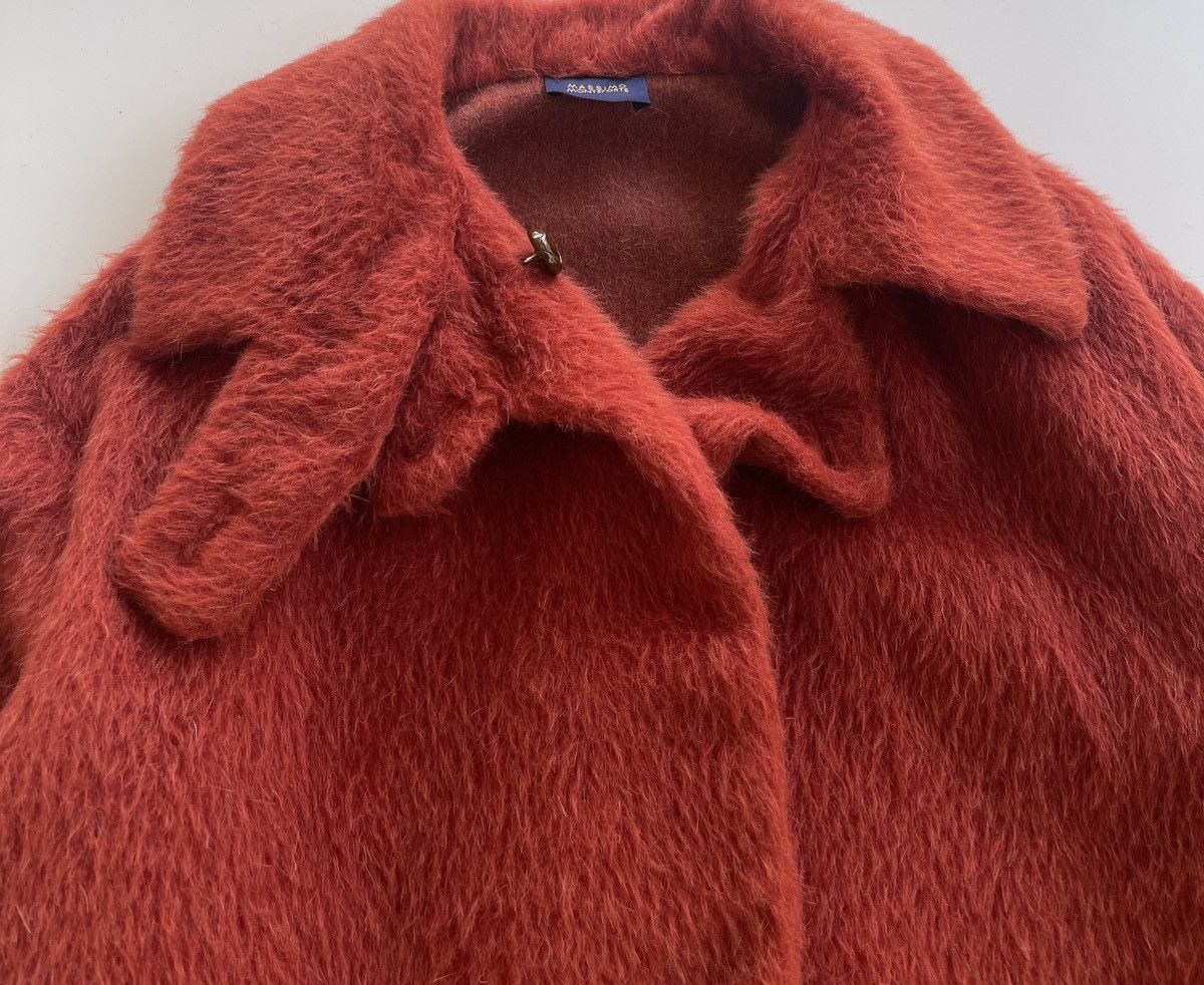 Japanese Brand Massimo Monteforte Fuzzy Mohair Button Less Coat Size M / US 6-8 / IT 42-44 - 11 Thumbnail
