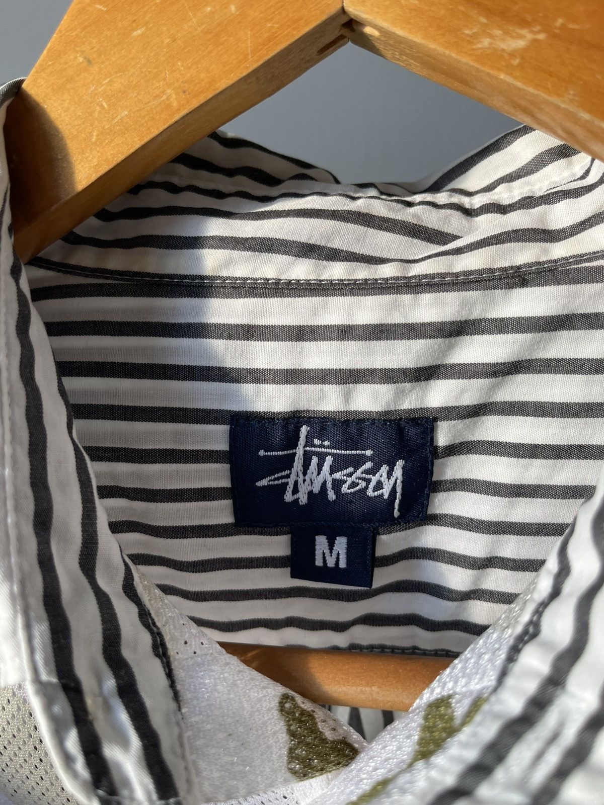 Stussy 90s Stussy Camo Mesh Button Shirt Size US M / EU 48-50 / 2 - 9 Thumbnail