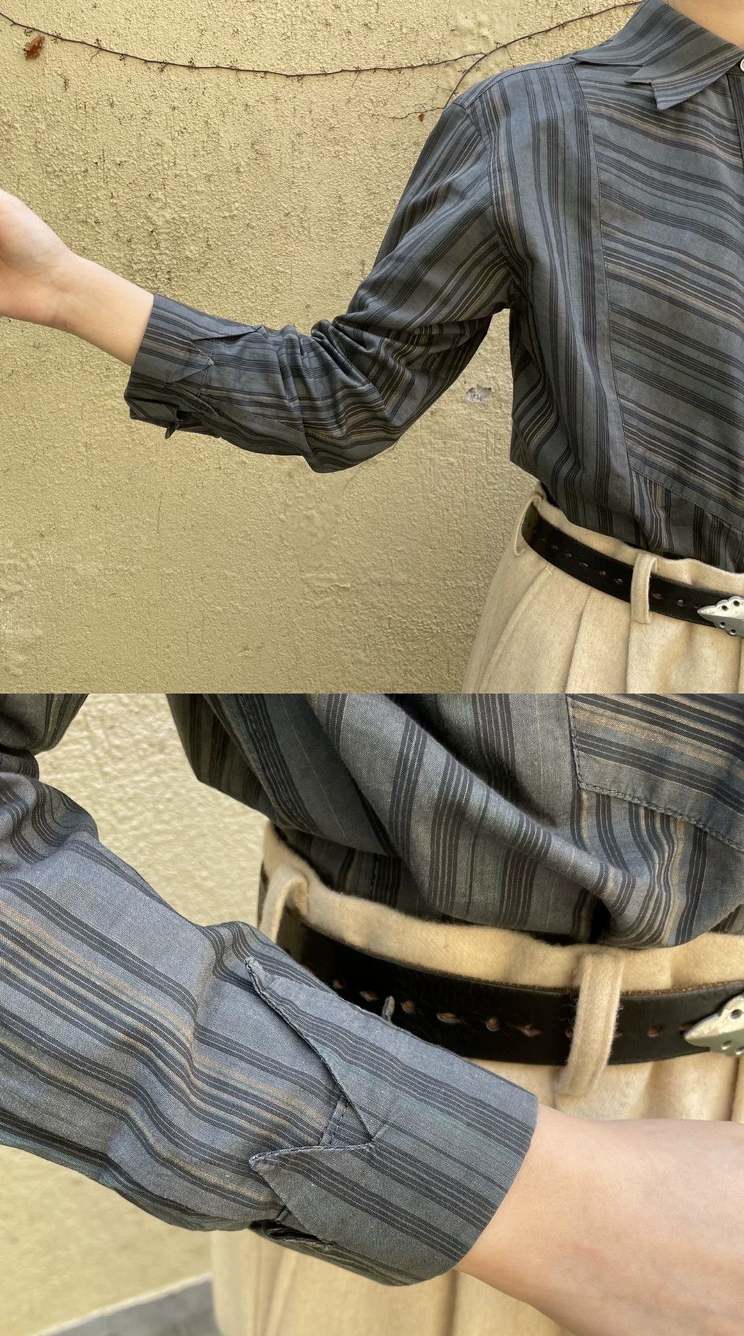 Kenzo KENZO 1980s Zigzag Pointed Collar Shirt Size M / US 6-8 / IT 42-44 - 9 Thumbnail