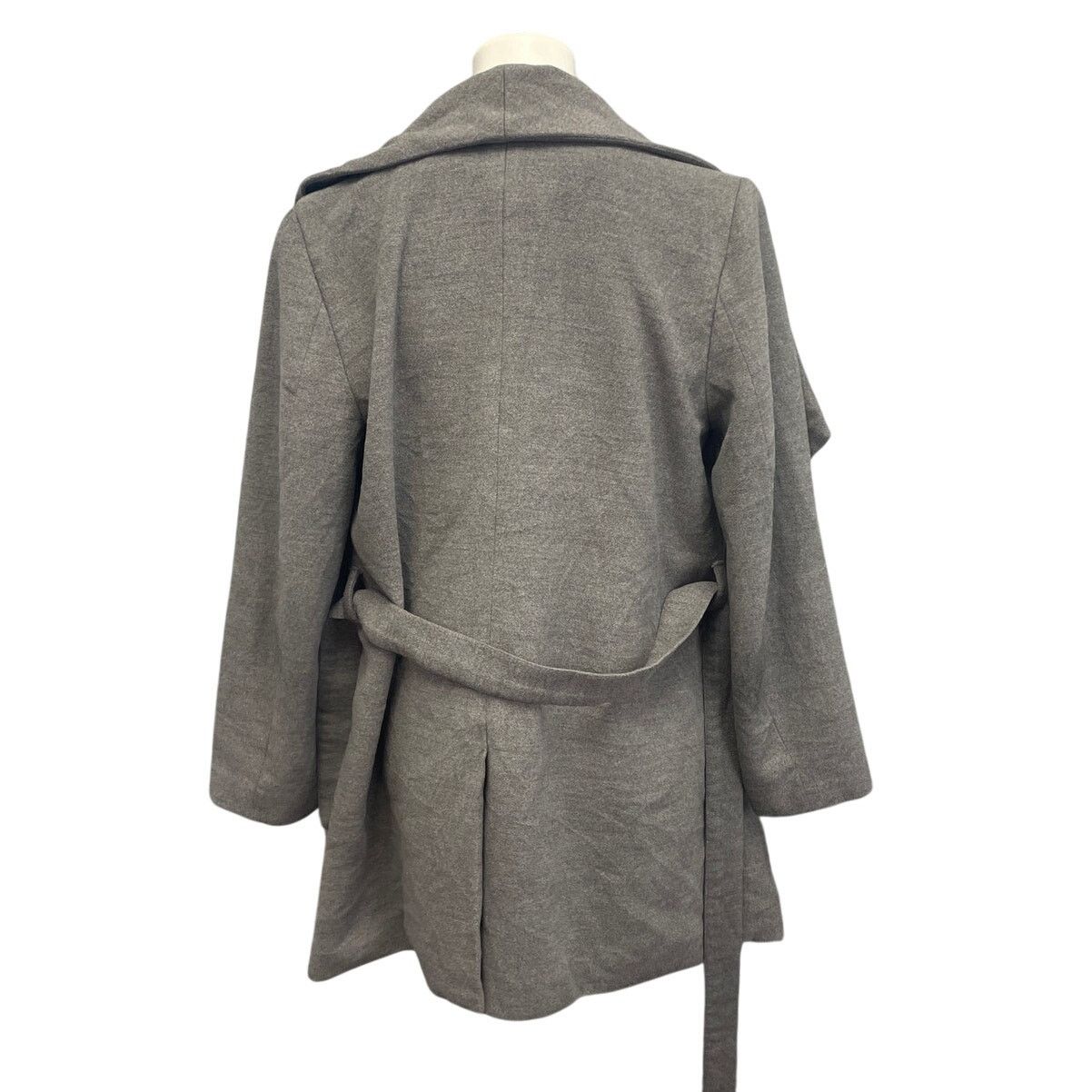 H&M H&M Divided Womens Size 8 Wool Blend Flowy Lapel Winter Coat Size M / US 6-8 / IT 42-44 - 4 Thumbnail