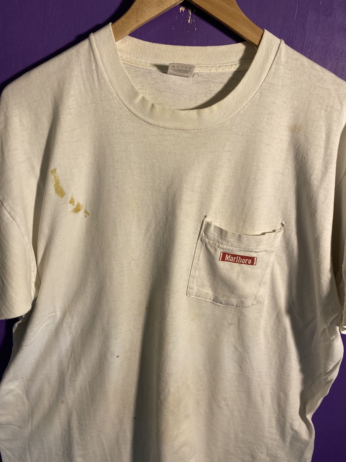 Marlboro × Vintage Vintage 90s Marlboro country store pocket tee Size US XL / EU 56 / 4 - 3 Thumbnail