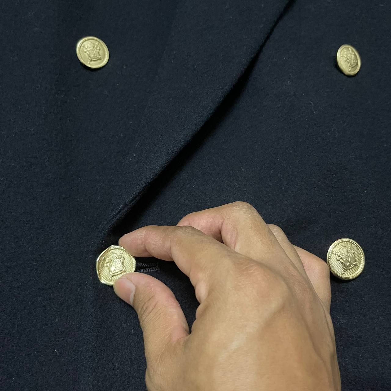 Takeo Kikuchi Vintage Takeo Kikuchi Signature Wool Double Breasted Coat Size US XXL / EU 58 / 5 - 5 Thumbnail