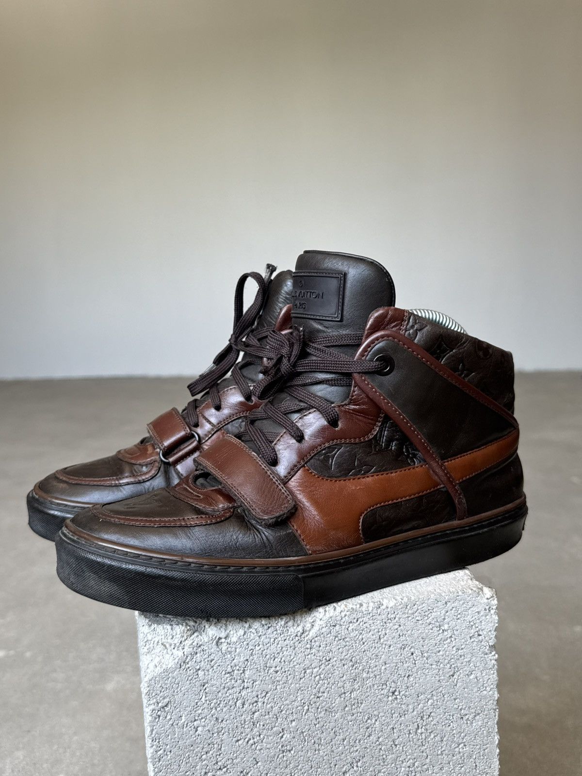 Louis Vuitton Louis Vuitton Archive Monogram High Top Sneakers Size US 7.5 / EU 40-41 - 5 Thumbnail