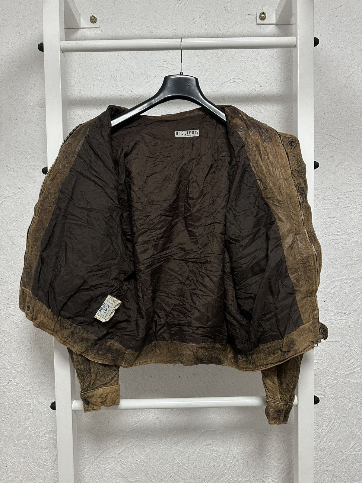 Alpha Industries Avant-Garde Oversized Vintage Leather Jacket L Size Size US L / EU 52-54 / 3 - 8 Thumbnail