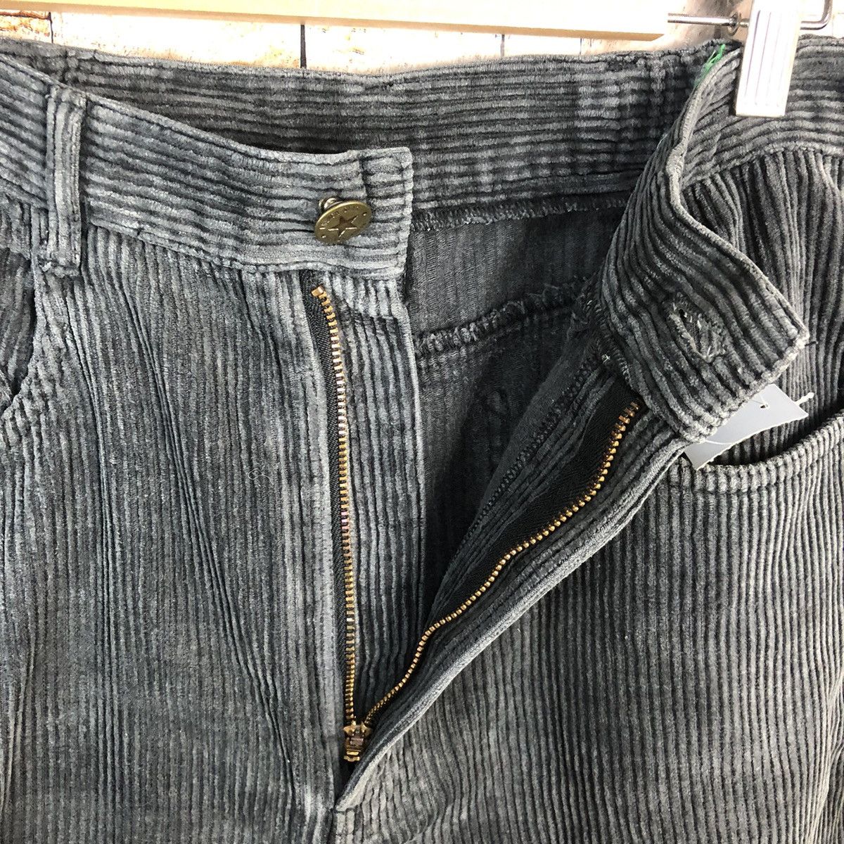 Japanese Brand Black Conduroy Pants #A1033