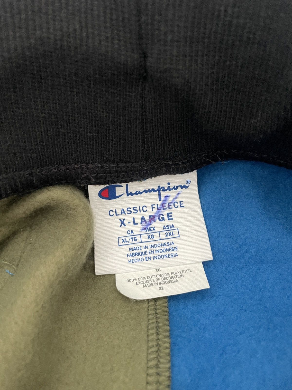 Champion Classic Fleece Color Block joggers Size US 34 / EU 50 - 5 Thumbnail