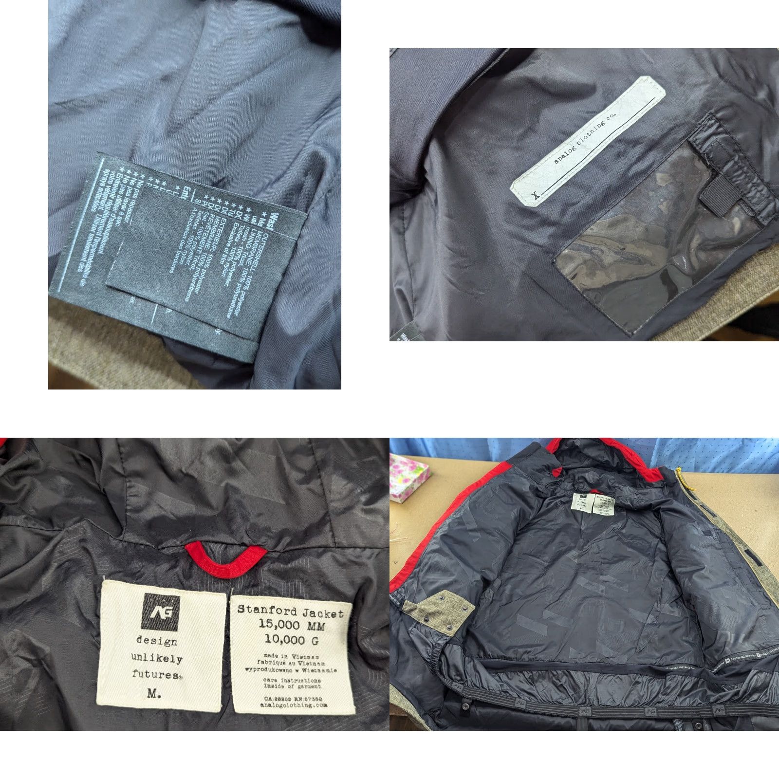 Burton Analog Burton Stanford Jacket Mens Size M Snowboard Waterproof 15,000mm 10,000g Jacket Mens Size M Snowboard Waterproof 15,000mm 10,000g Size US M / EU 48-50 / 2 - 9 Thumbnail