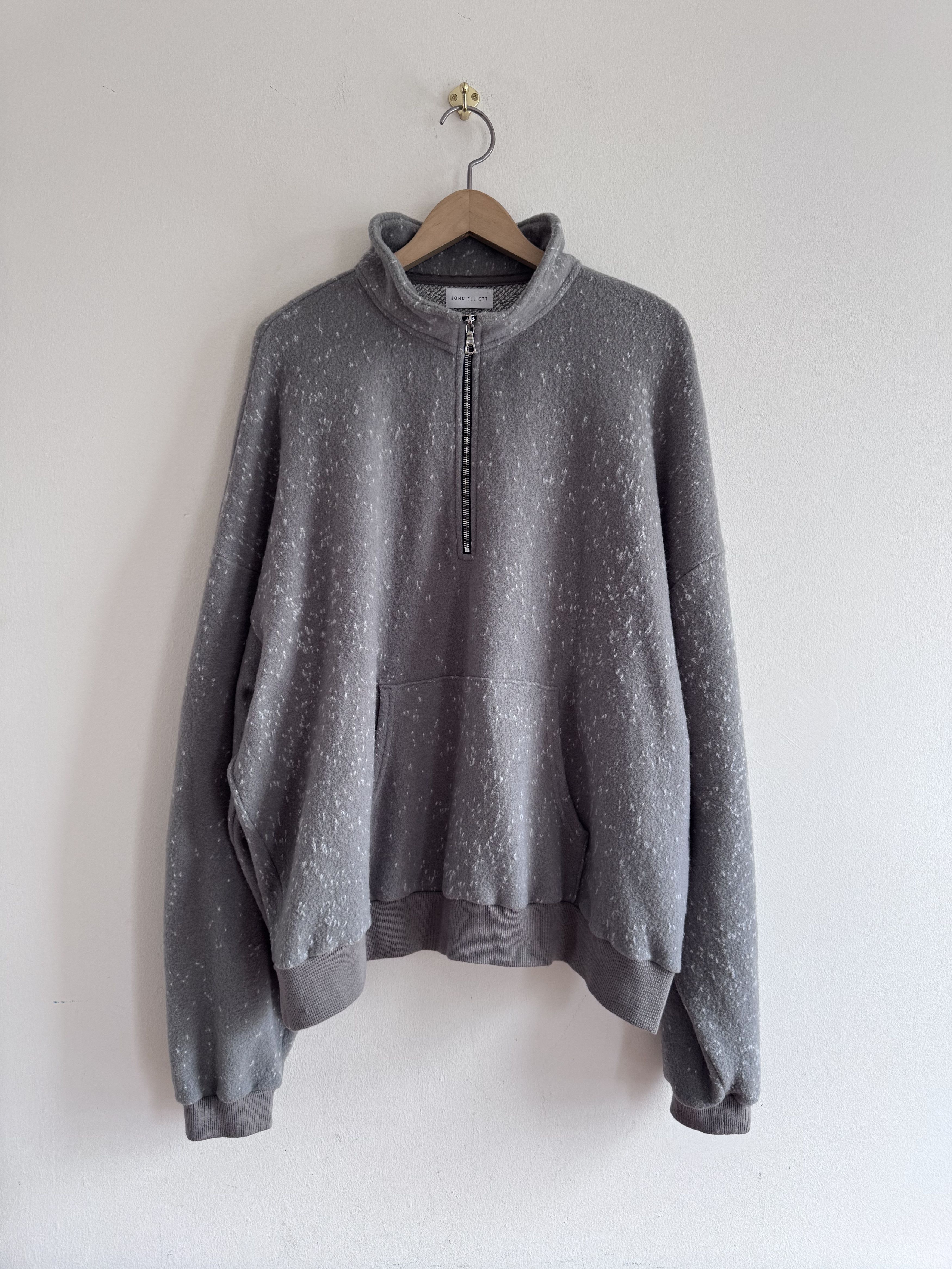 John Elliott John Elliott Spec Wool 1/4 Zip Pullover Moss Grey Size 4 USA Size US XL / EU 56 / 4 - 1 Thumbnail