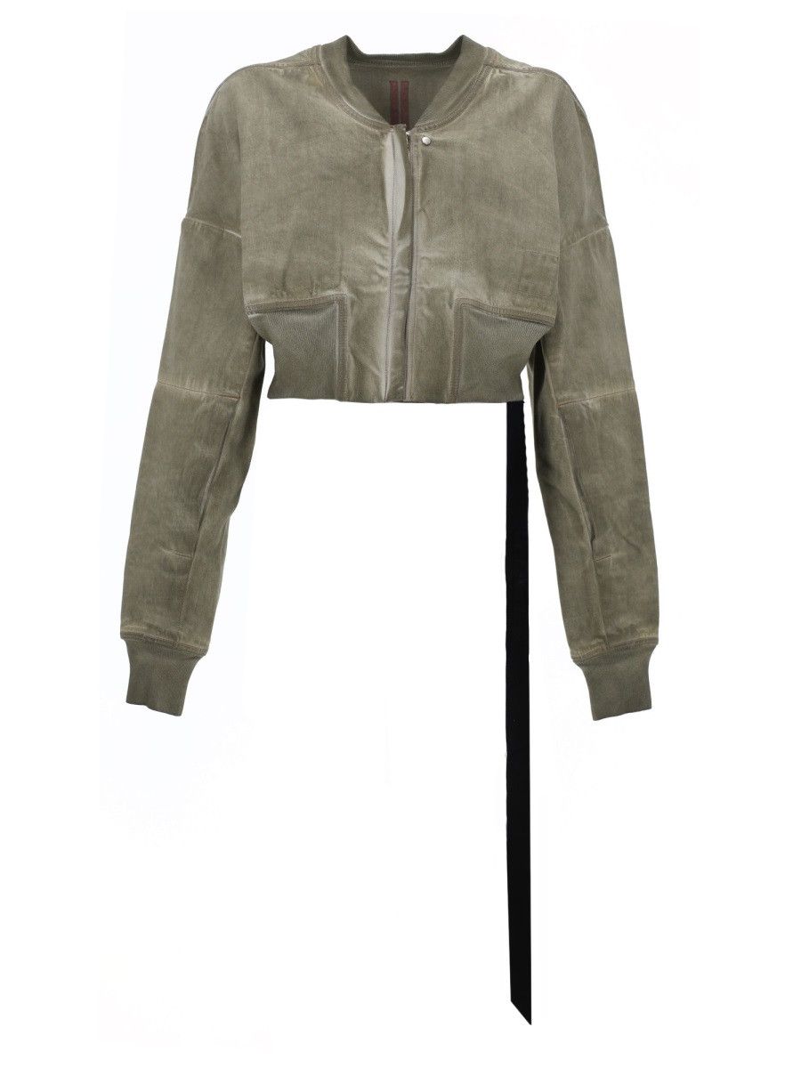 Rick Owens Drkshdw RICK OWENS DRKSHDW DENIM "FLIGHT" BOMBER JACKET - BROWN Size M / US 6-8 / IT 42-44 - 1 Thumbnail