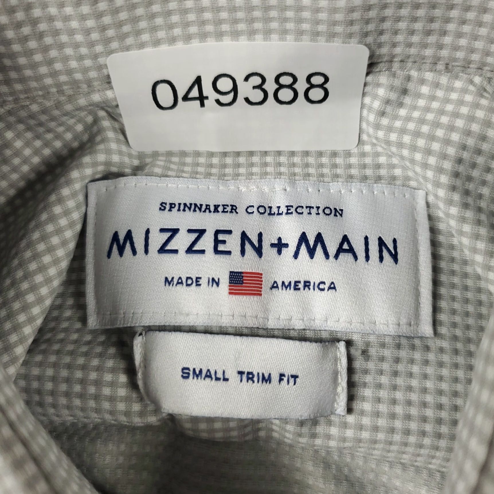 Mizzen+Main Mizzen+Main Shirt Mens Size Small Gray Casual Button Up Long Sleeve Size US S / EU 44-46 / 1 - 7 Thumbnail