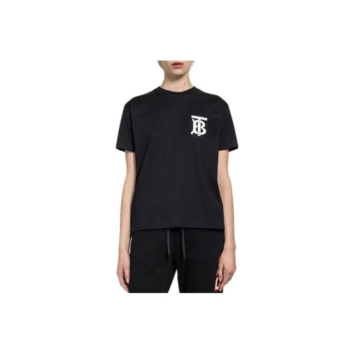 Burberry Burberry Black Logo Print T-Shirt for Women 0079 Size XS / US 0-2 / IT 36-38 - 1 Thumbnail