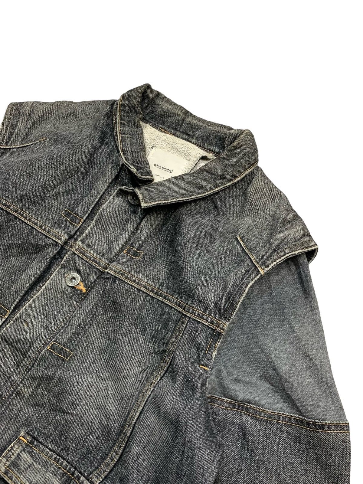 20471120 2000s Whiz Limited - Paneled Denim Jacket Size US L / EU 52-54 / 3 - 8 Thumbnail