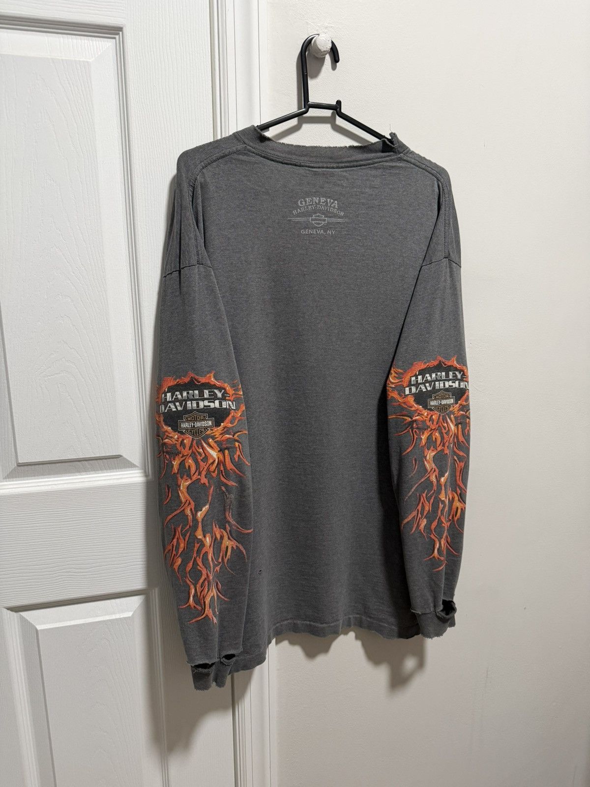 Harley Davidson Harley Davidson Flame Long Sleeve Tee Size US XL / EU 56 / 4 - 2 Thumbnail