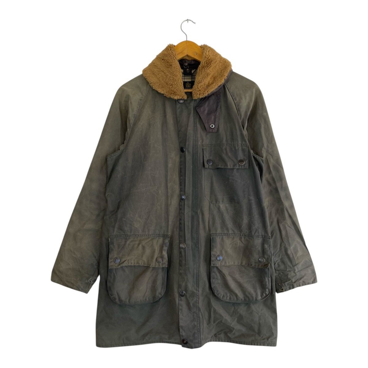 Barbour A/W17 Barbour SL Solway Shawl Collar Waxed Jacket Sage Olive Size US M / EU 48-50 / 2 - 1 Thumbnail