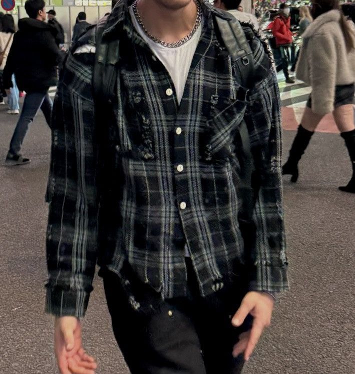 Other Danke Shön Distressed Black Flannel Size US L / EU 52-54 / 3 - 4 Thumbnail