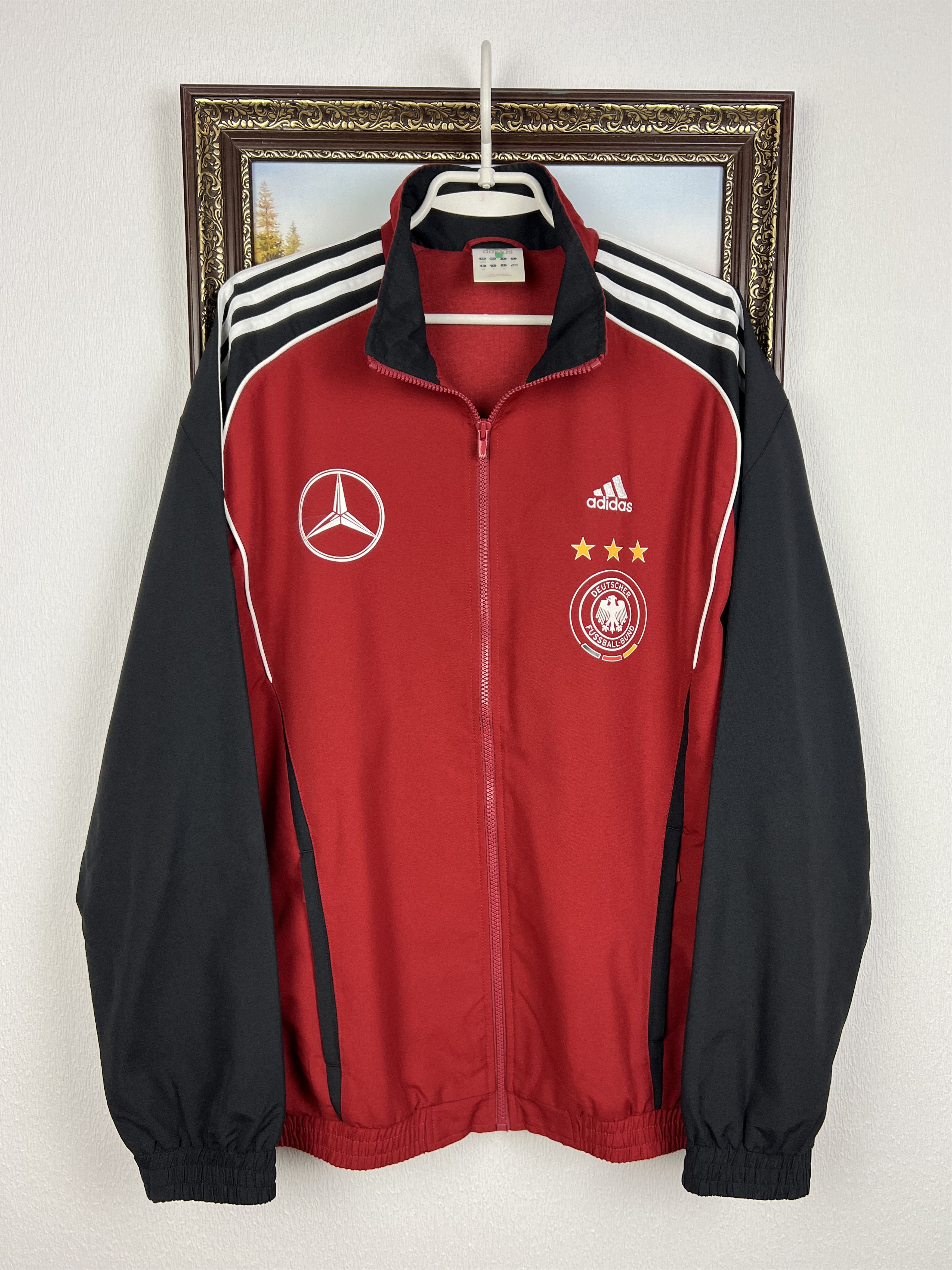 Adidas Germany Football Jacket Mercedes Player Issue Track Top Size US L / EU 52-54 / 3 - 1 Thumbnail