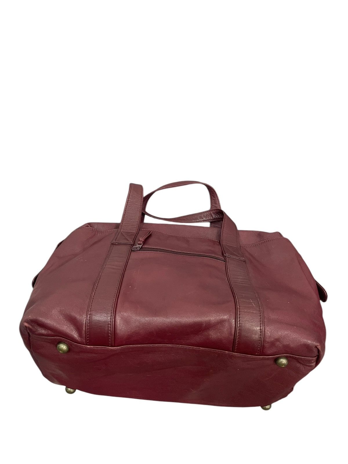 Genuine Leather Full Leather Vtg Maruem Japan Duffle Bag 1🟩8 Size ONE SIZE - 12 Thumbnail
