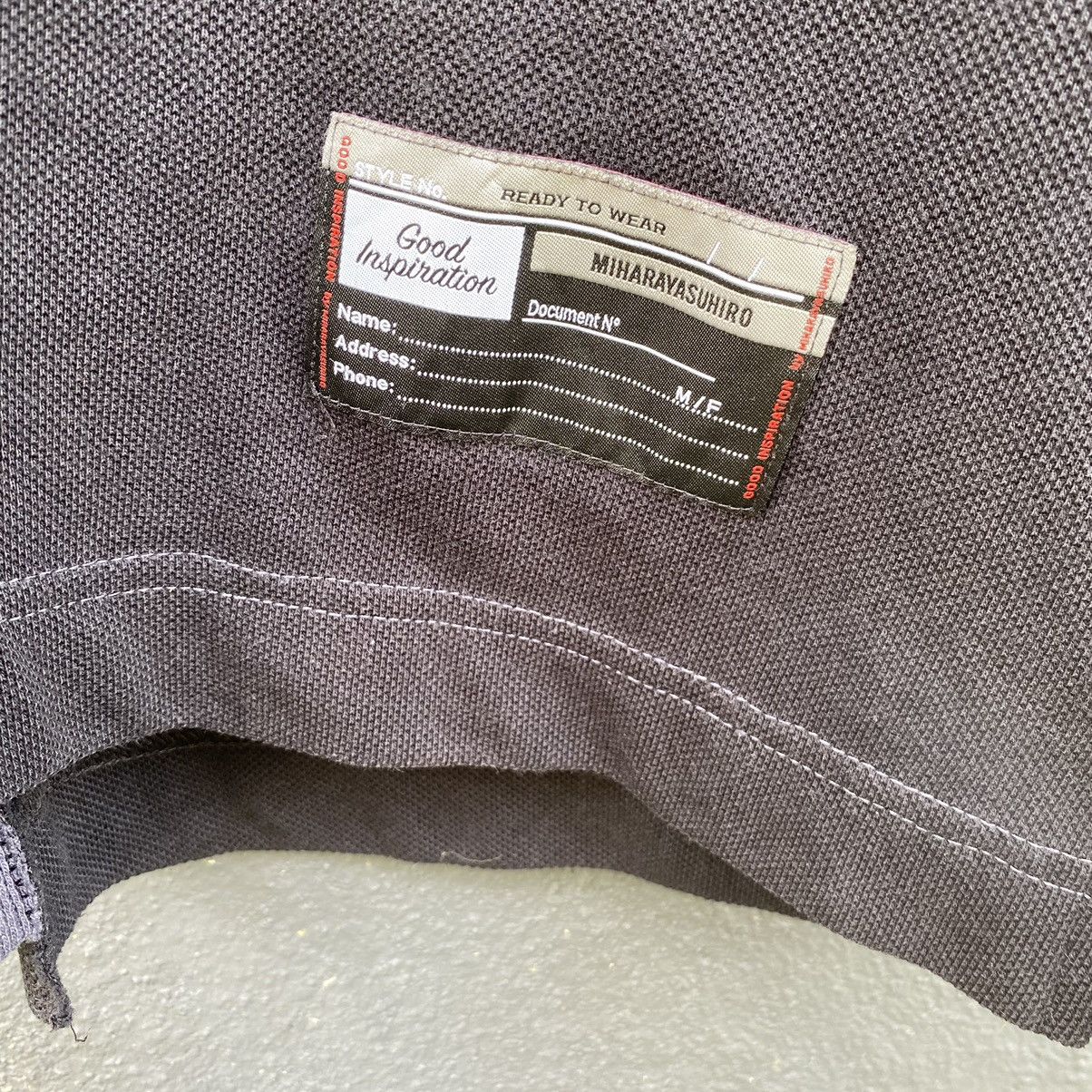 GU × Maison MIHARA YASUHIRO Faded Miharayasuhiro Good Inspiration Oversized Polo T-shirt Size US M / EU 48-50 / 2 - 5 Thumbnail