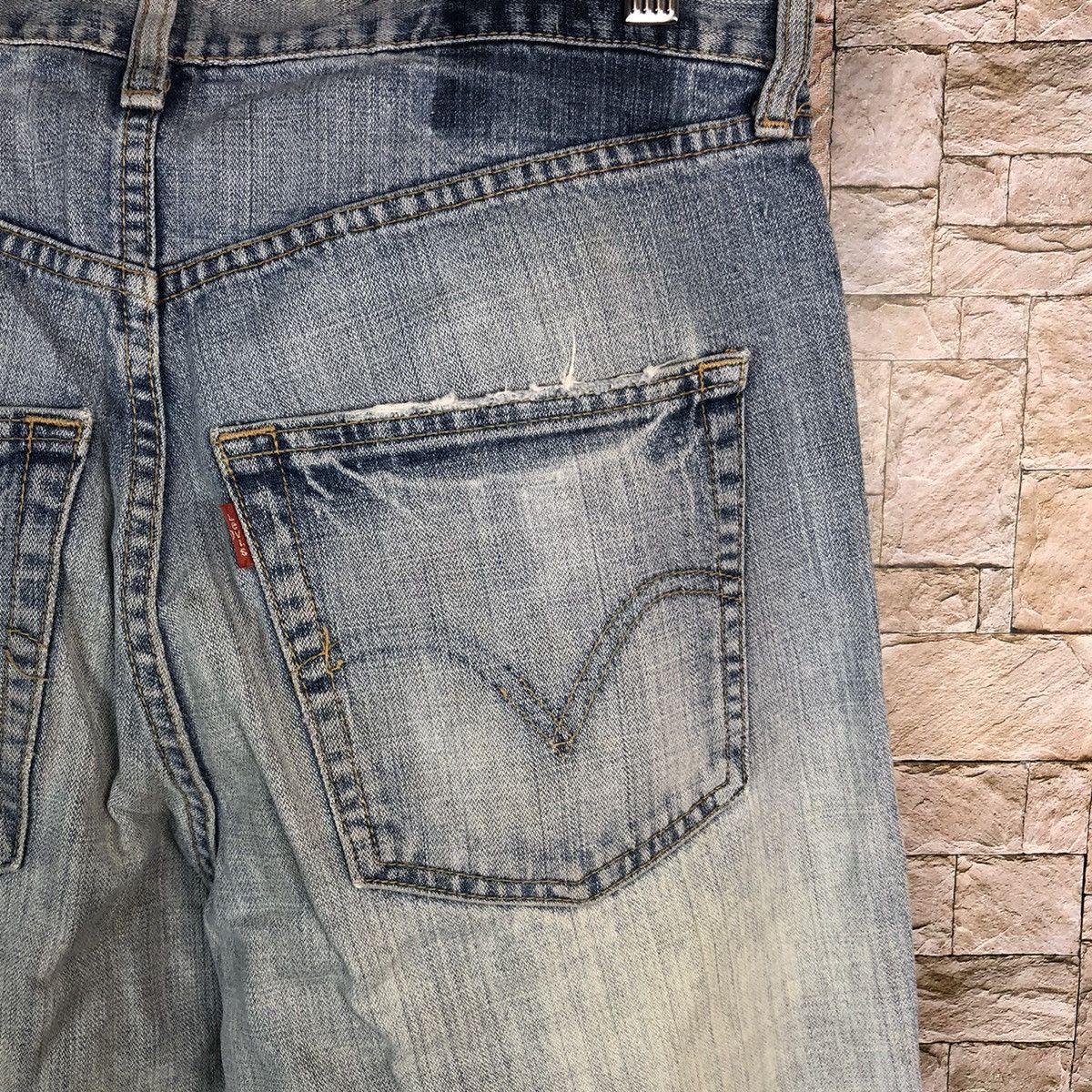 Levi's Levis vintage ripped Blue Denim Pants #A607 Size US 33 - 19 Thumbnail