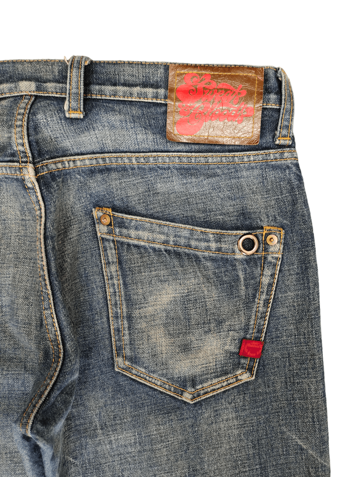 Kapital Japanese Brand Rna Inc. Acid Wash Distressed Denim Jeans Size US 32 / EU 48 - 16 Thumbnail