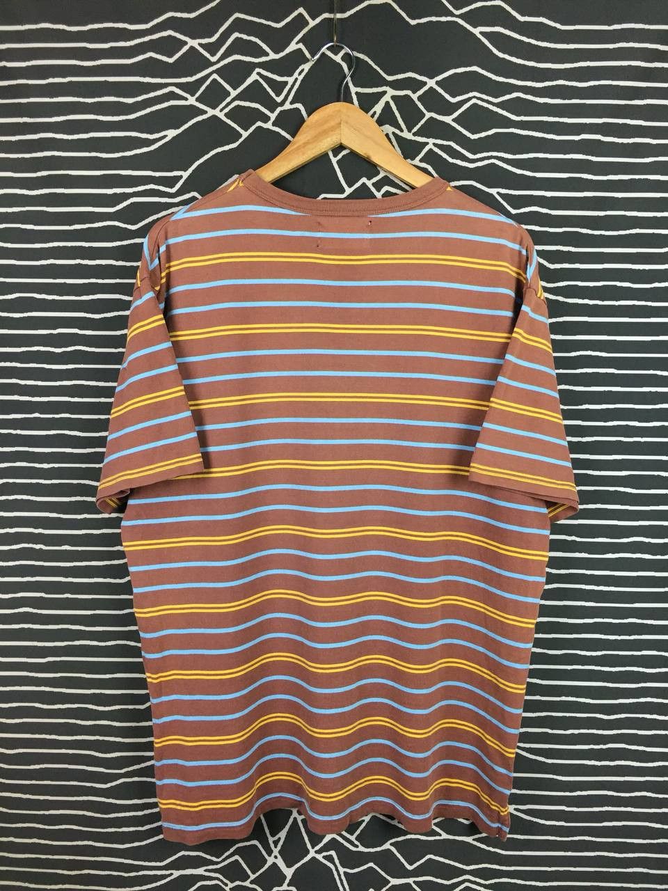 Lee Vtg LEE Sports Wear Union Made Multicolor Striped Pocket Tee Size US XL / EU 56 / 4 - 7 Thumbnail