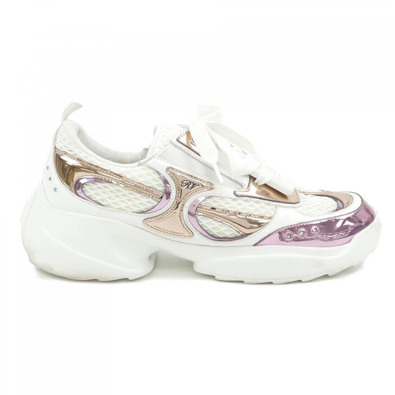 Roger Vivier Roger Vivier Roger Vivier Viv On The Run Leather Fabric Sneakers Leather Shoes DUTY FREE for USA Size ONE SIZE - 1 Thumbnail