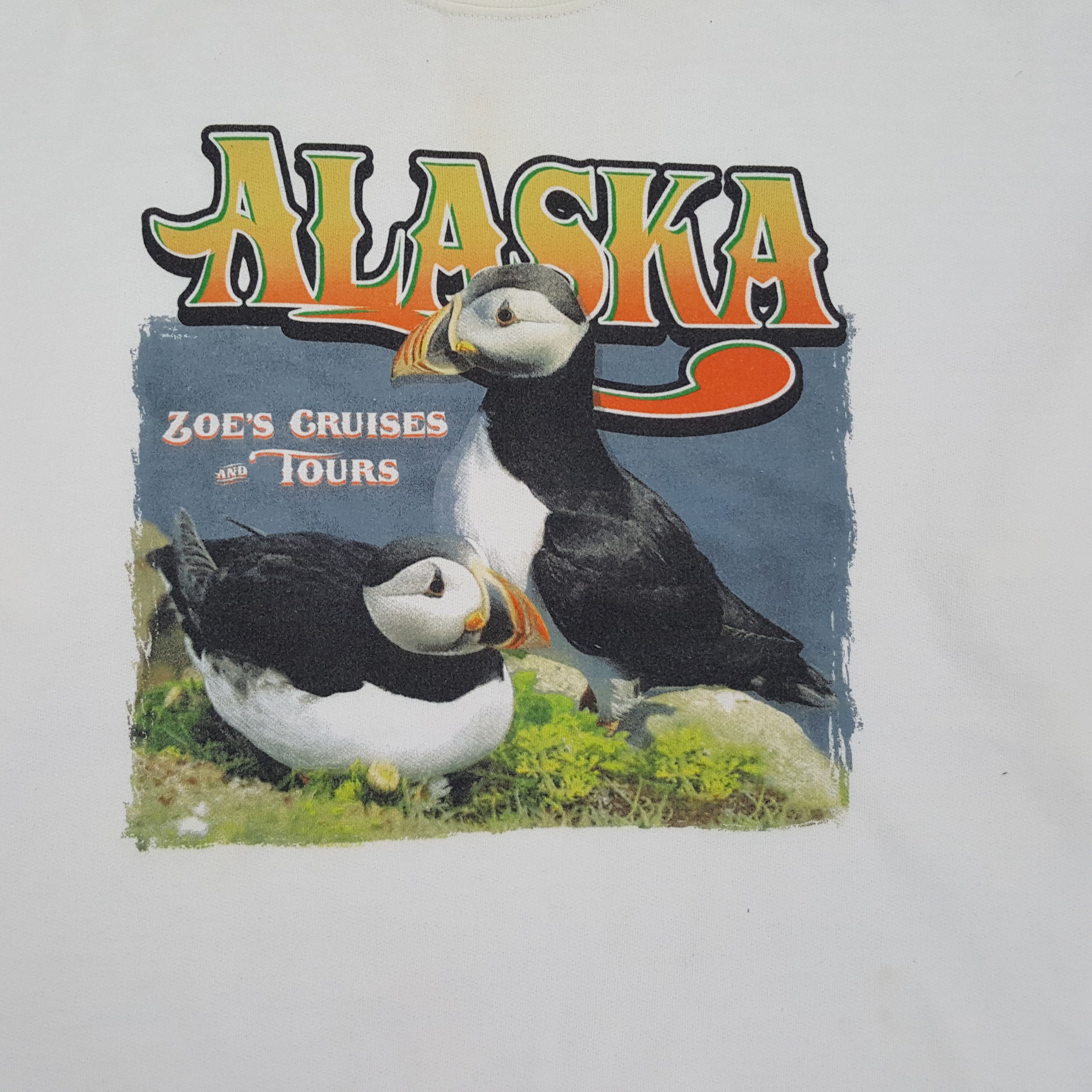Band Tees × Vintage Vintage ALASKA Zoe's Cruises Tours Sweatshirt Size US L / EU 52-54 / 3 - 2 Thumbnail