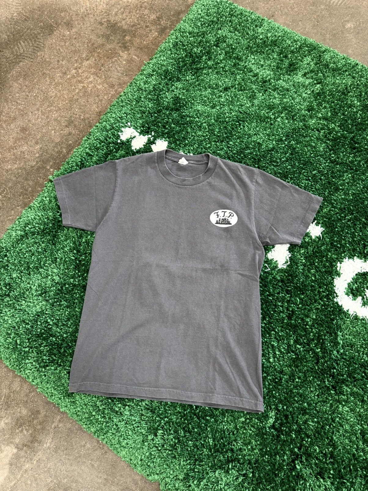 Fuck The Population FTP Fuck The World Skyline Logo Tee Grey Sz. Medium Size US M / EU 48-50 / 2 - 4 Thumbnail