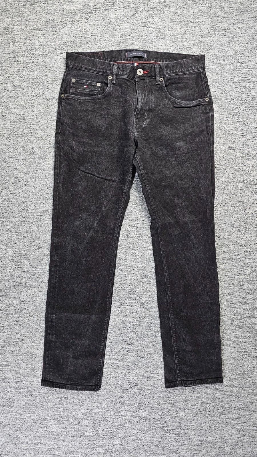 Tommy Hilfiger Tommy Hilfiger Denton Stretch Straight Jeans W32 Faded Black Size US 32 / EU 48 - 1 Thumbnail