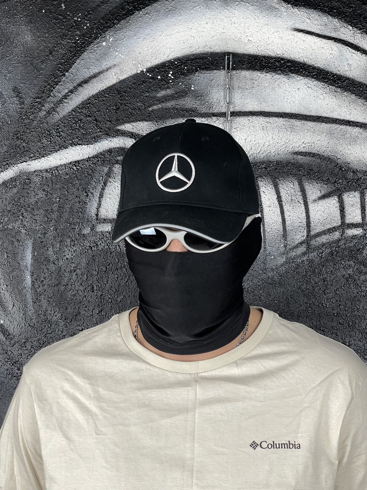 Mercedes-Benz Mercedes-Benz Embroidered Logo Vintage Black Racing Cap Hat Size ONE SIZE - 2 Thumbnail