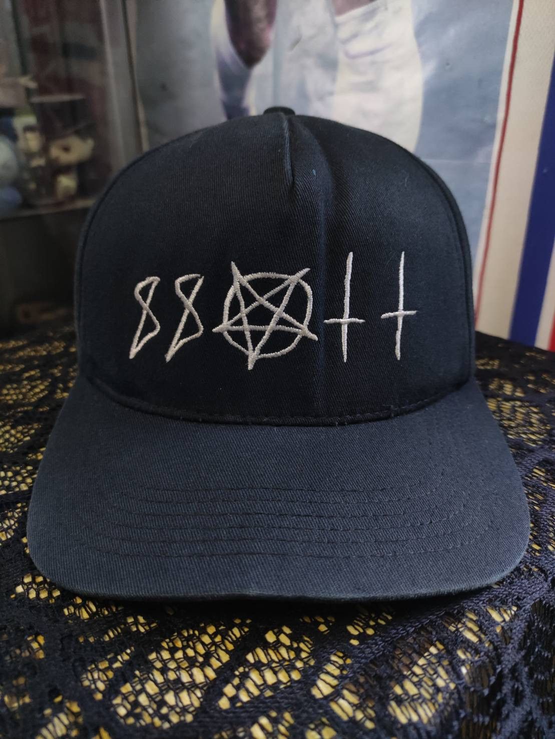 aNYthing Vtg 00's Anything Corpse Pentagram Satanic Snapback Size ONE SIZE - 1 Thumbnail