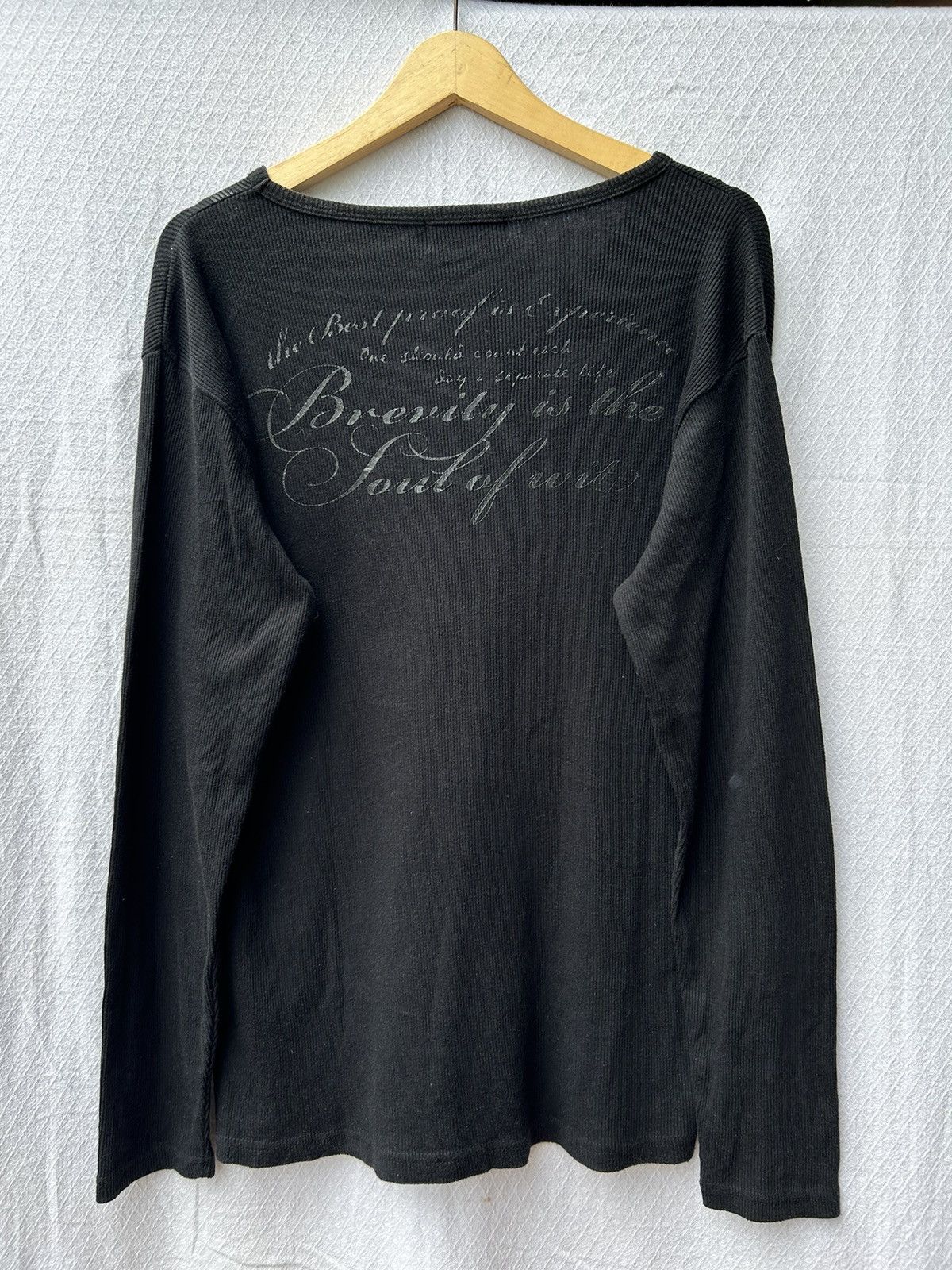 If Six Was Nine × Japanese Brand × Le Grande Bleu (L.G.B.) Beaumere japanese style poem smoke longsleeve Size US L / EU 52-54 / 3 - 2 Thumbnail