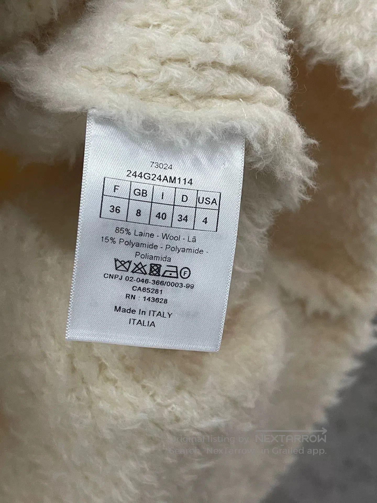 Dior dior ivory lamb fleece vest coat. Size S / US 4 / IT 40 - 7 Thumbnail