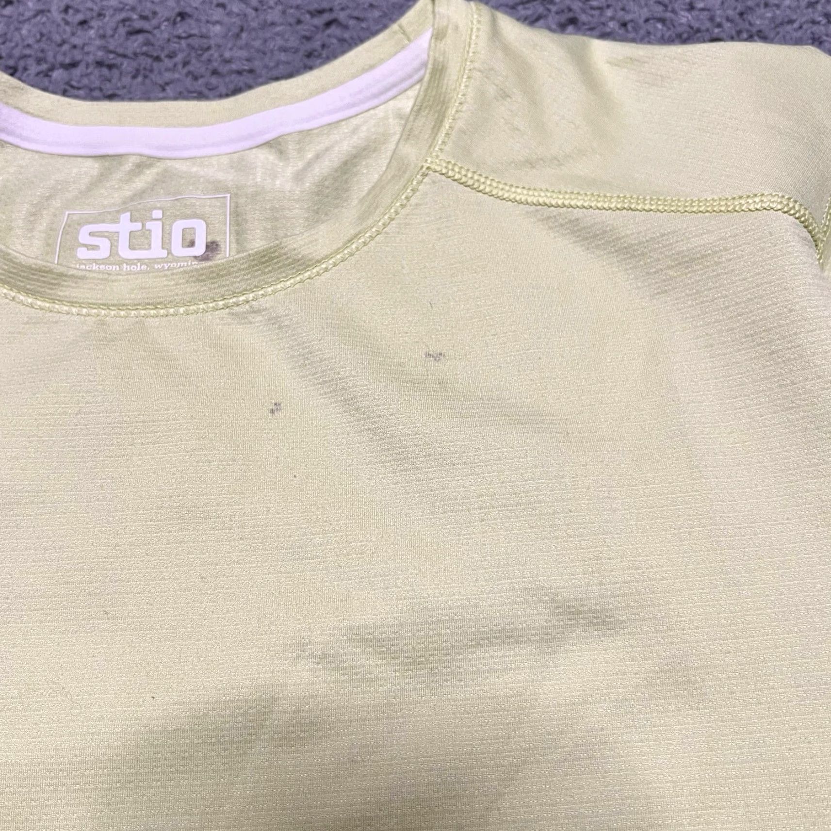 Vintage Stio Long Sleeve Shirt Womens Small Green Performance Stains Size S / US 4 / IT 40 - 2 Thumbnail
