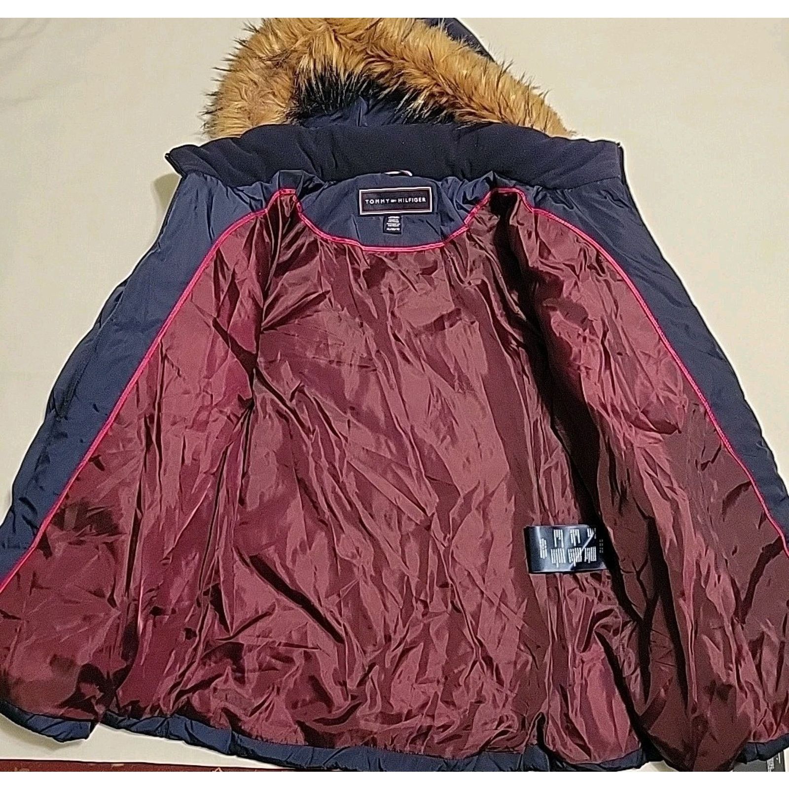 Tommy Hilfiger Tommy Hilfiger Winter Hooded Navy Blue Puffer Coat SZ XL Size XL / US 12-14 / IT 48-50 - 9 Thumbnail