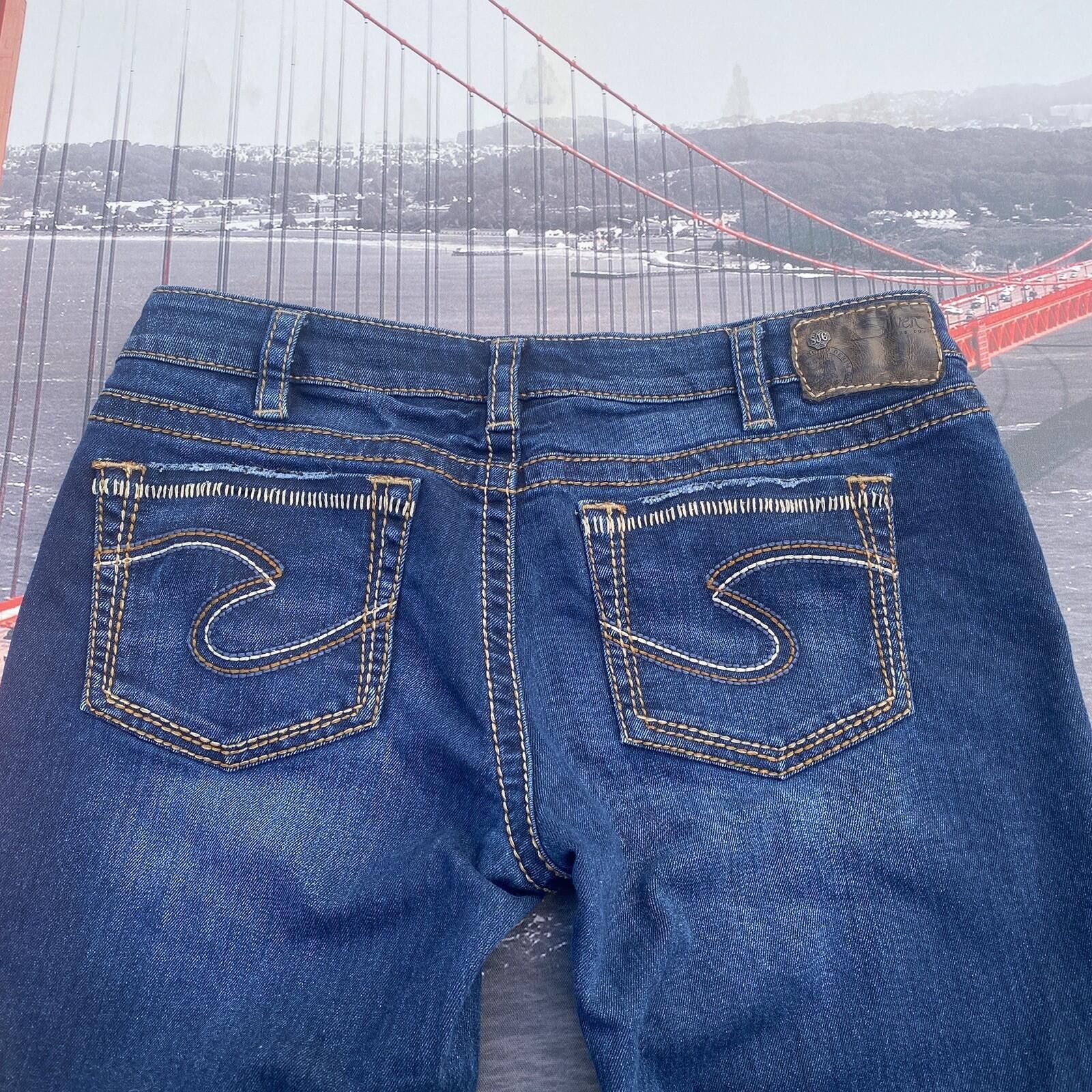 Silver Jeans Co. Silver Jeans Co Aiko Bootcut Womens Jeans 31x33 Blue Y2K Size 31" - 8 Thumbnail