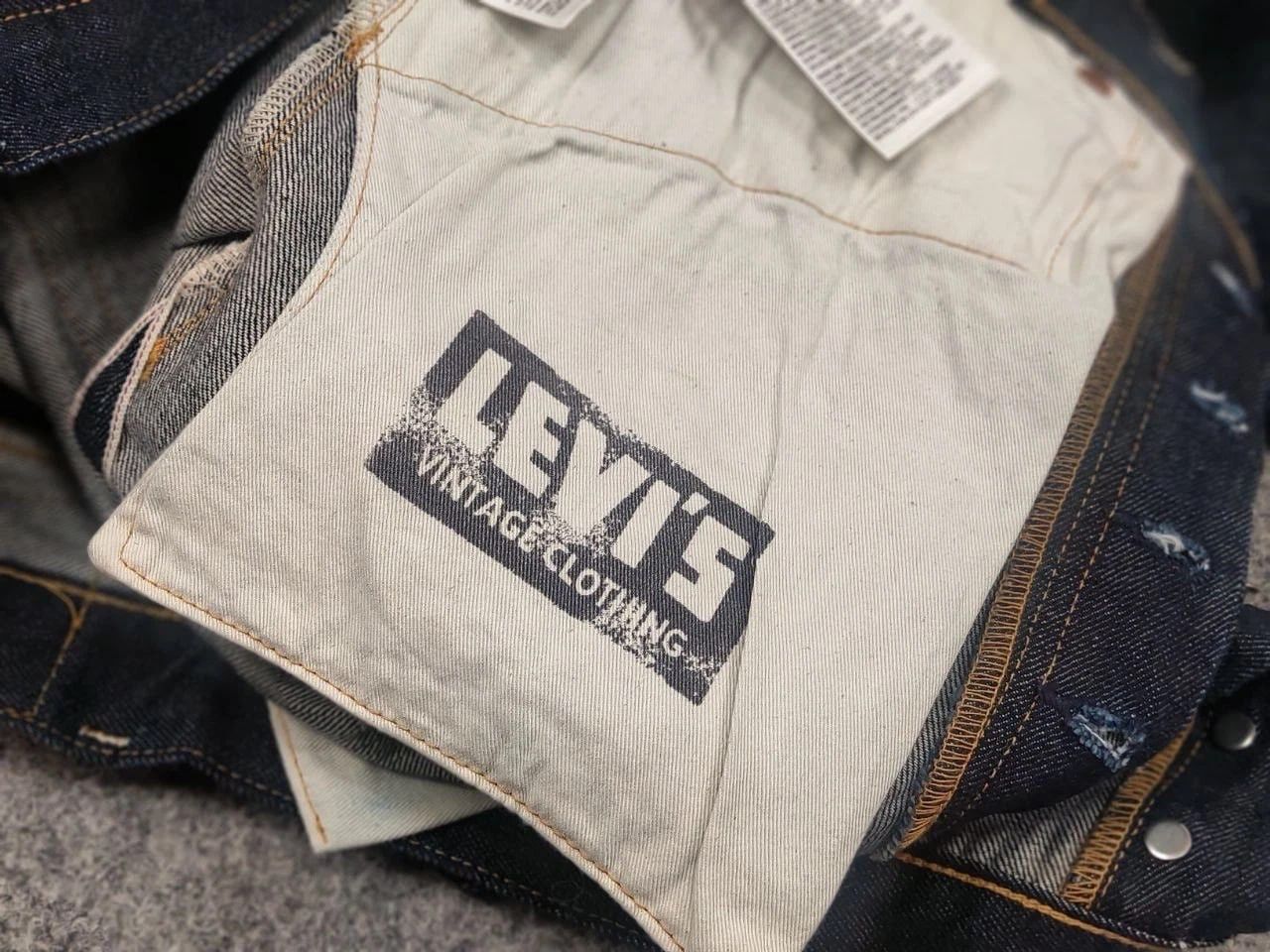 Levi's Levis 501XX Vintage 1955 Selvedge Rigid Denim Big E Japan Size US 34 / EU 50 - 17 Thumbnail