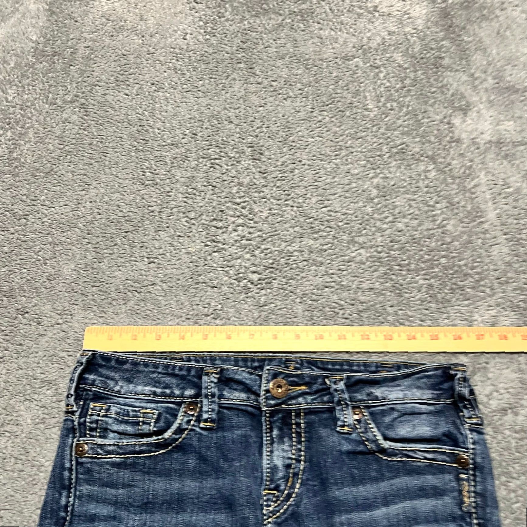 Silver Jeans Co. Silver Jeans Co. Capri Pants Womens 30 Aiko Denim Thick Stitch Blue 32x22 Regular Tapered? Size 30" / US 8 / IT 44 - 7 Thumbnail