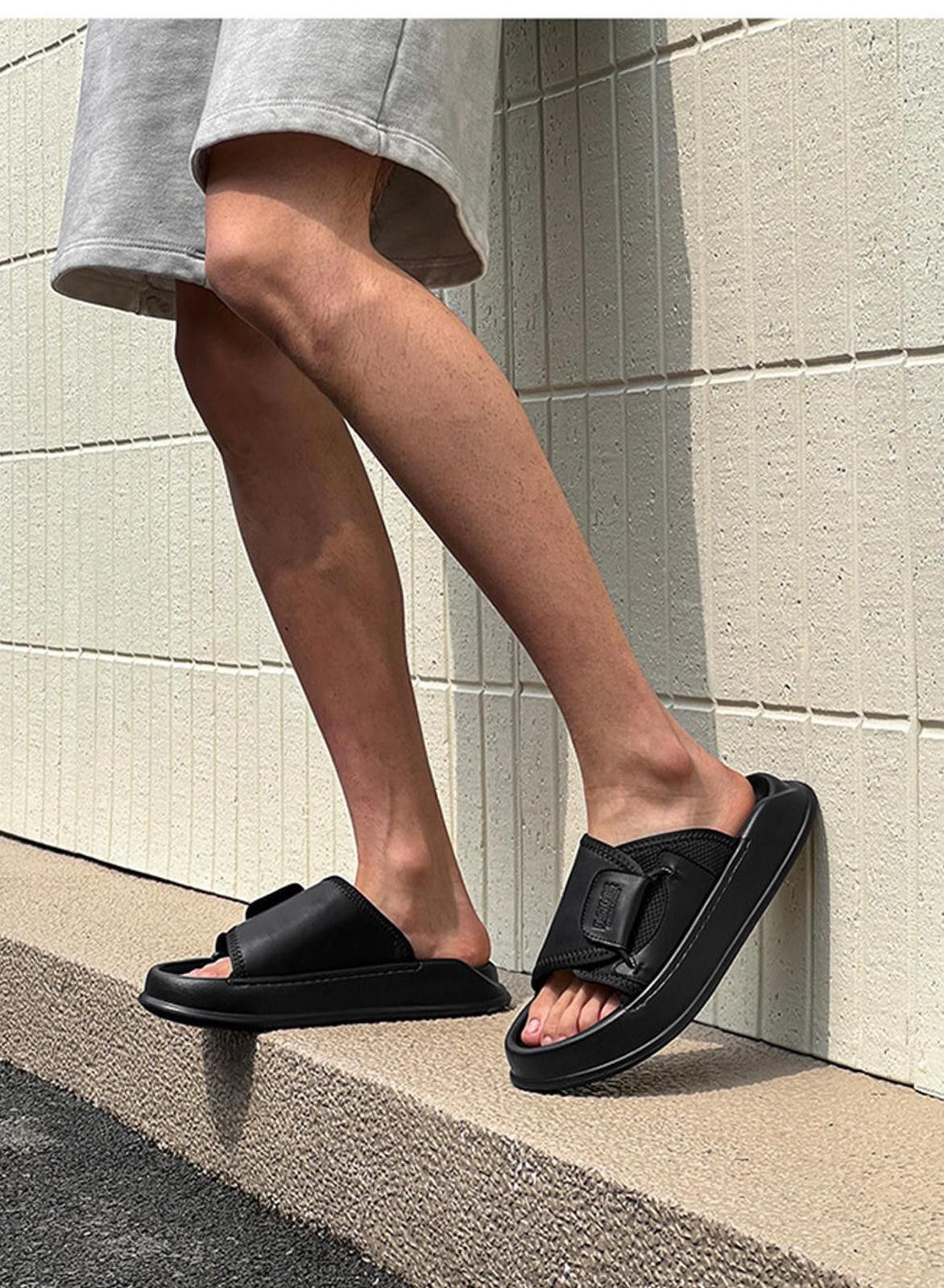 Other Stylish Black Casual Slide Sandals Size US 11 / EU 44 - 2 Thumbnail