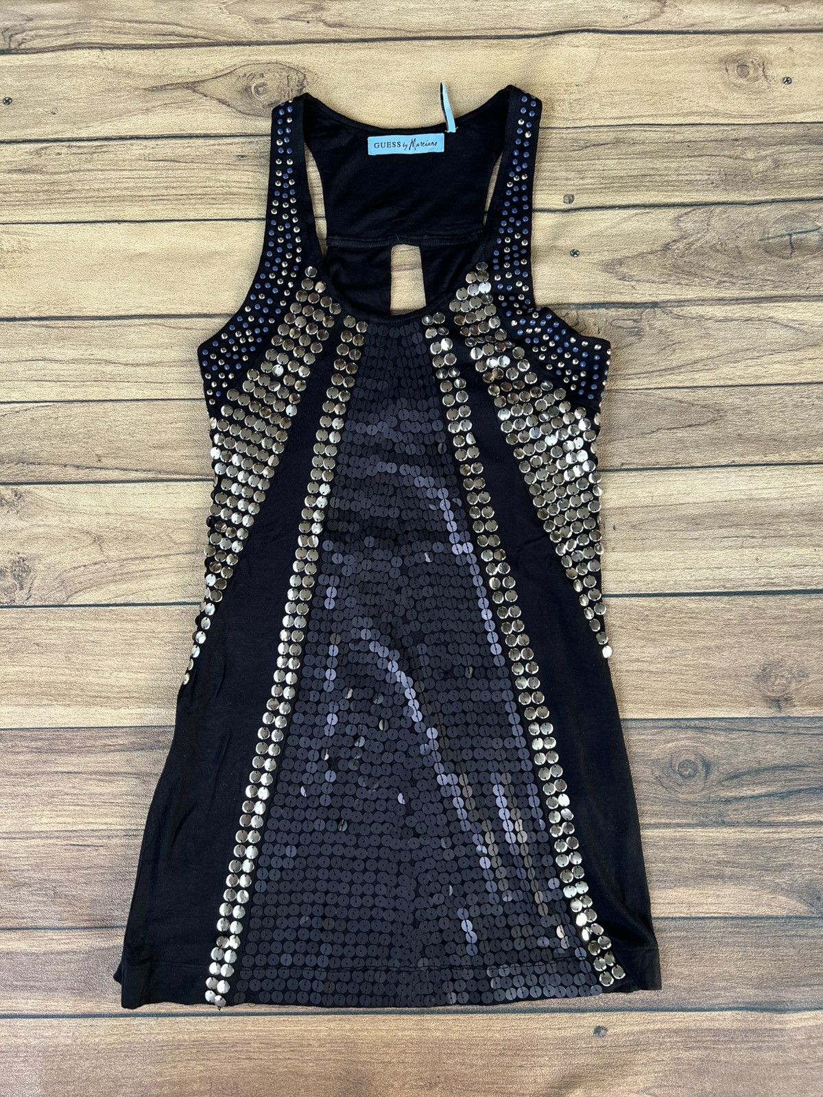 Guess Guess by marciano black sequins sleeveless rayon span Size XS / US 0-2 / IT 36-38 - 1 Thumbnail