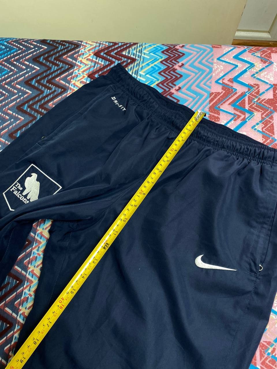 Nike × Vintage 90’s NIKE RARE SWOOSH Y2K RETRO ZIP LOGO TRACK NYLON PANTS Size US 34 / EU 50 - 14 Thumbnail