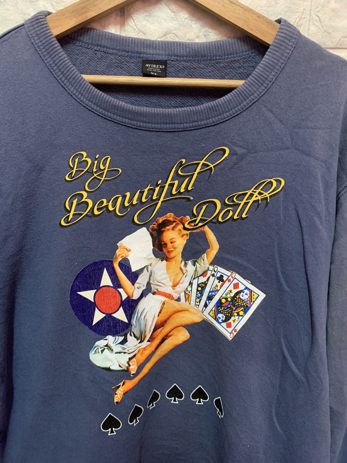 Avirex × Vintage VINTAGE!! Sweatshirt AVIREX Big Beautiful Doll Size US XL / EU 56 / 4 - 3 Thumbnail