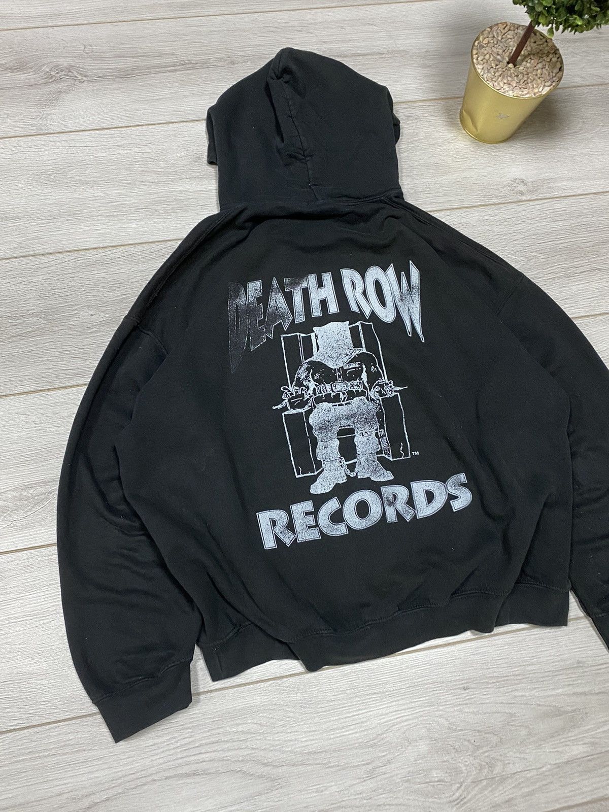Vintage Death Row records vintage fade hoodie big print Size US L / EU 52-54 / 3 - 4 Thumbnail