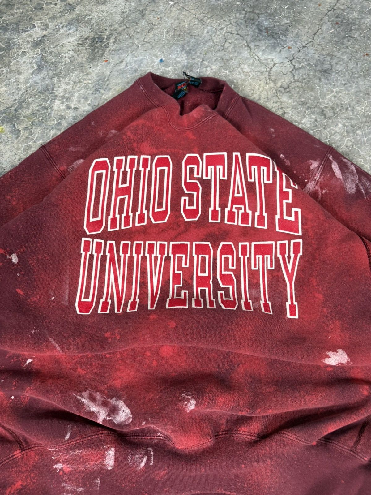 NCAA × Vintage Vintage Distressed Faded Ohio Sweatshirt Size US XL / EU 56 / 4 - 6 Thumbnail