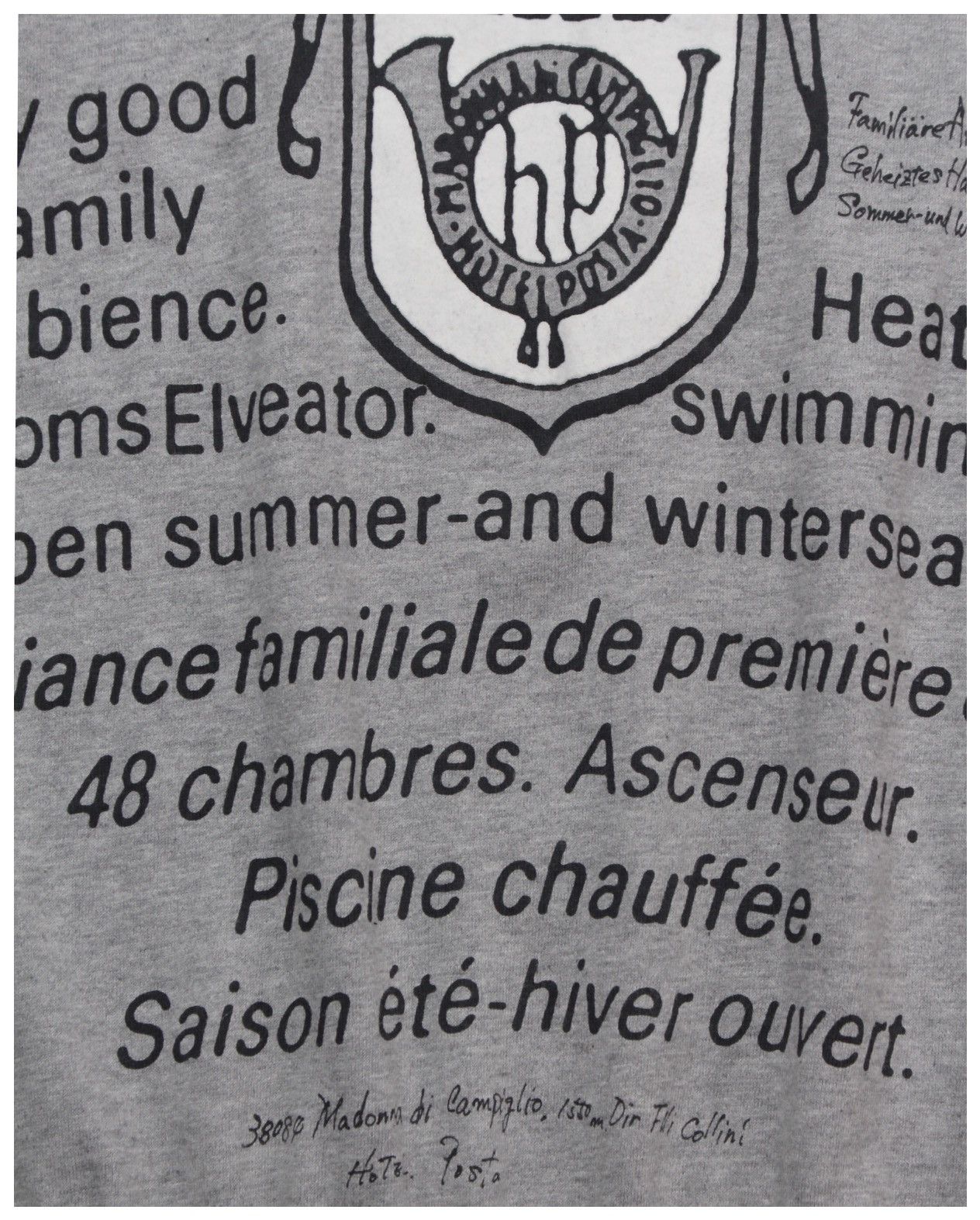 45rpm 2000S 45RPM STUDIO “HOTEL POSTA” CREST GRAPHIC SWEATSHIRT Size US L / EU 52-54 / 3 - 5 Thumbnail