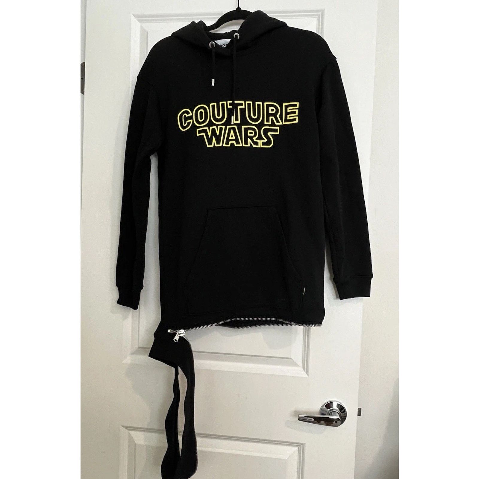 Moschino Moschino Couture Wars Hoodie W US 4 Black Star Wars Longline Size S / US 4 / IT 40 - 2 Thumbnail