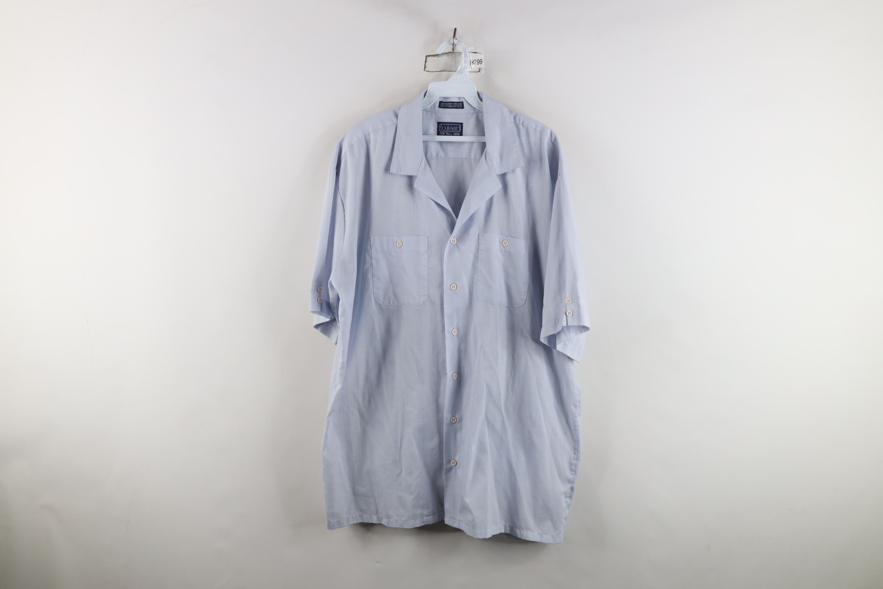 Vintage Vintage 90s Streetwear Sheer Camp Collar Button Shirt Size US XL / EU 56 / 4 - 1 Thumbnail